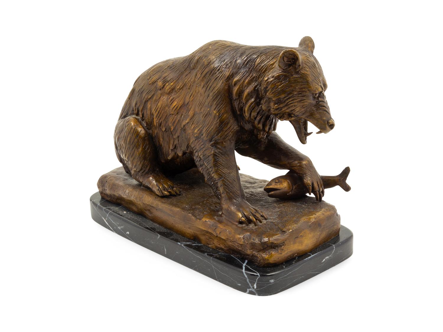 A Continental Bronze Model of a Bear