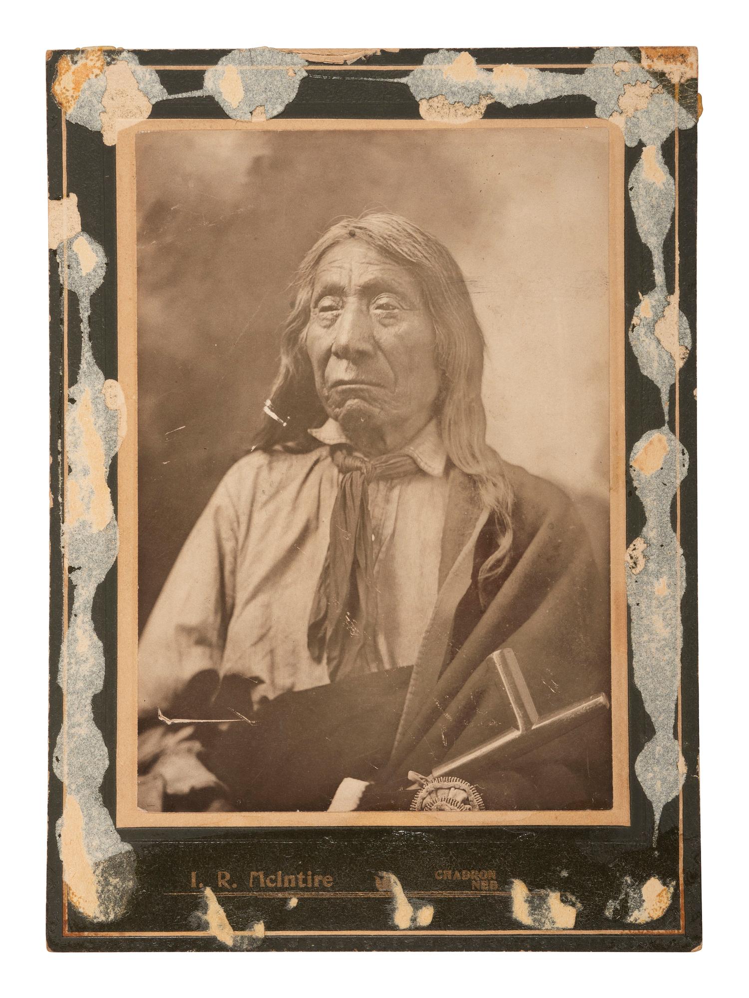 [NATIVE AMERICANS]. Photograph of Red Cloud at 83 Years Old. Chadron, NE: Isaiah R. McIntire, ca 1905.