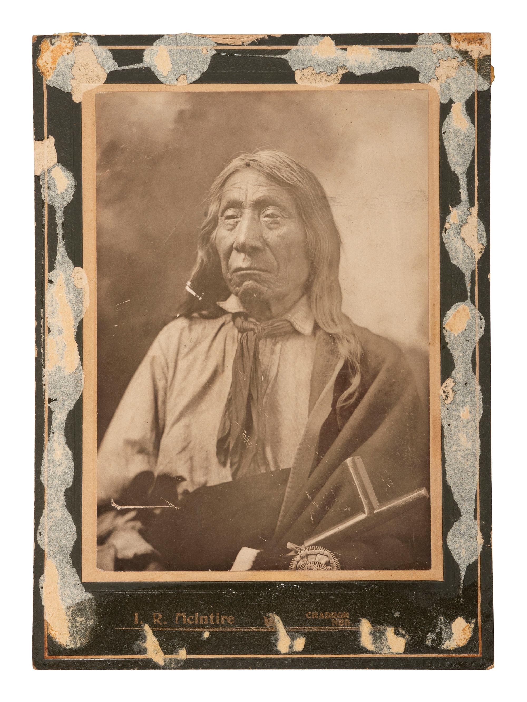 [NATIVE AMERICANS]. Photograph of Red Cloud at 83 Years Old. Chadron, NE: Isaiah R. McIntire, ca 1905.