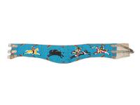 Plains Pictorial Beaded Belt, with Hunters and Buffalo