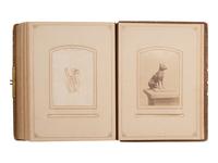 [THEATER]. Photo album containing portraits of stage performers, incl. Edwin Booth.
