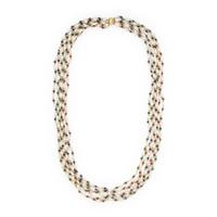 Cultured Baroque Pearl and Multigem Beaded Necklace