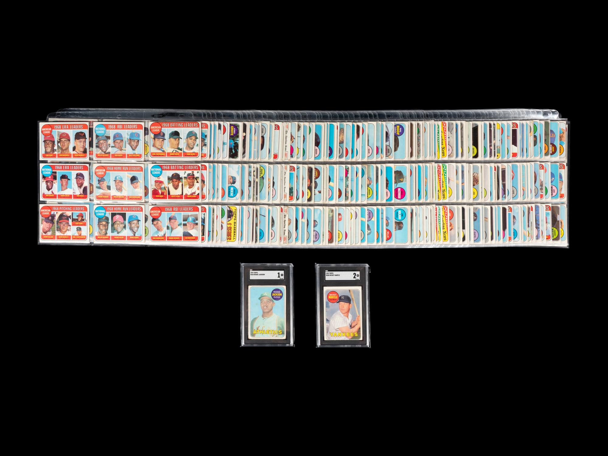 A Complete Set of 1969 Topps Baseball Cards Including SGC Graded Key Cards (664/664),