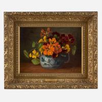 Anna Eliza Hardy (American, 1839-1934) Maine Nasturtiums