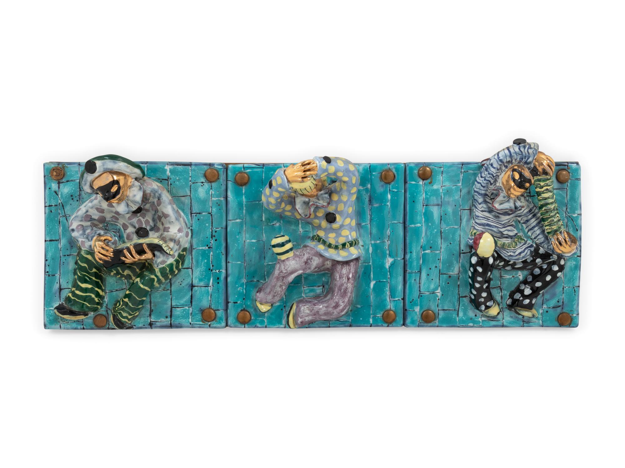 An Italian Ceramic Figural Plaque