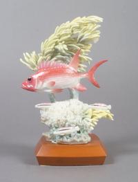 A Royal Worcester Squirrel Fish, Height 10 1/2 inches.