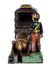 A J. and E. Stevens 'Artillery' Cast Iron Mechanical Bank