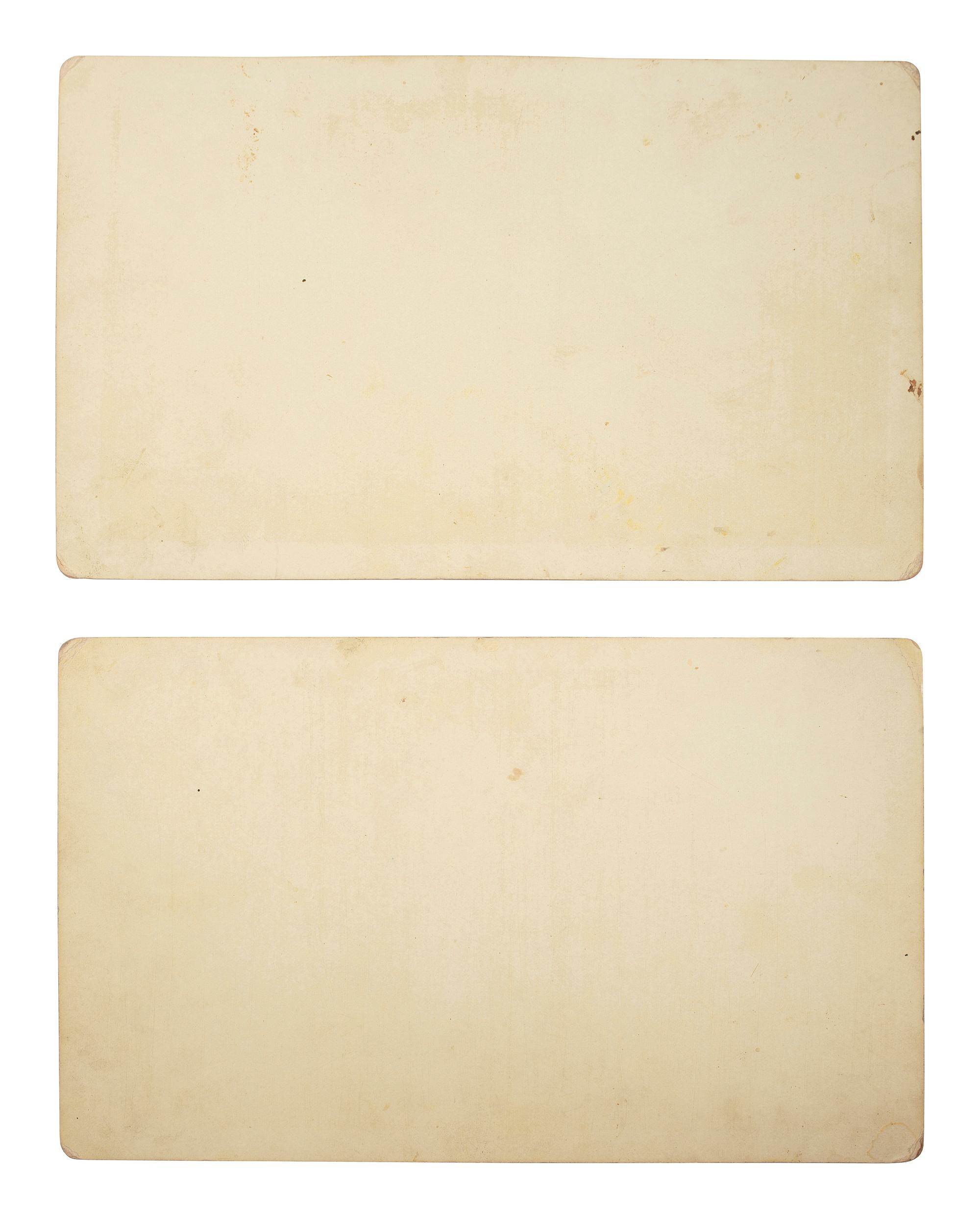 [WESTERN AMERICANA]. BUEHMAN, Henry (1851-1912), photographer. A group of 2 boudoir photographs of Tucson, Arizona Territory. Ca 1880s-1890s.