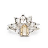 COLORED DIAMOND RING AND DIAMOND RING JACKET