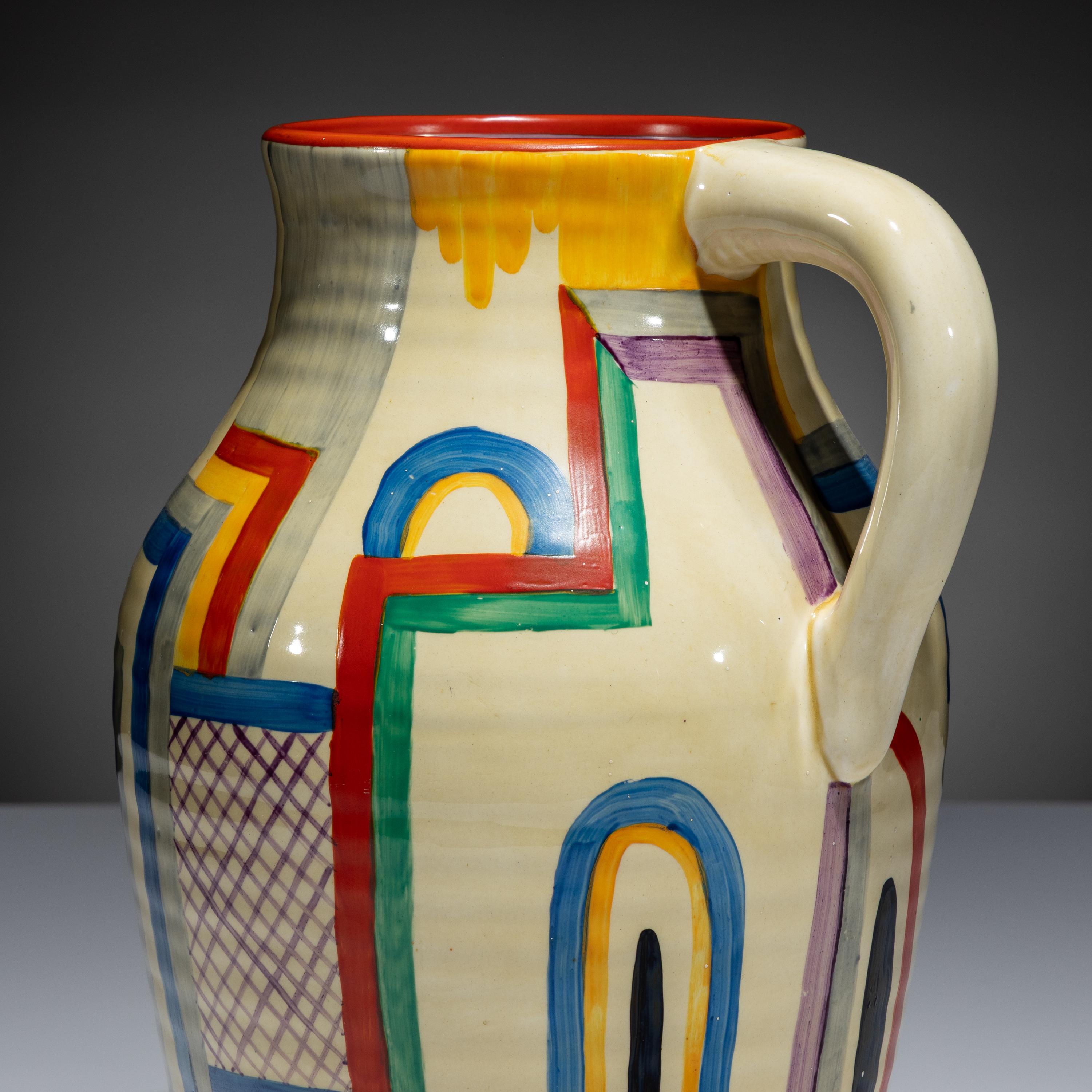 Clarice Cliff (English, 1899–1972) — Tennis Jug