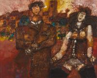Théo Tobiasse (French, 1927–2012) — Que Veut cet Homme qui Longe la Vieille Vielle? , 1979