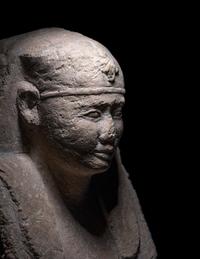 An Egyptian Plaster Sculptor's Model of a Pharaoh