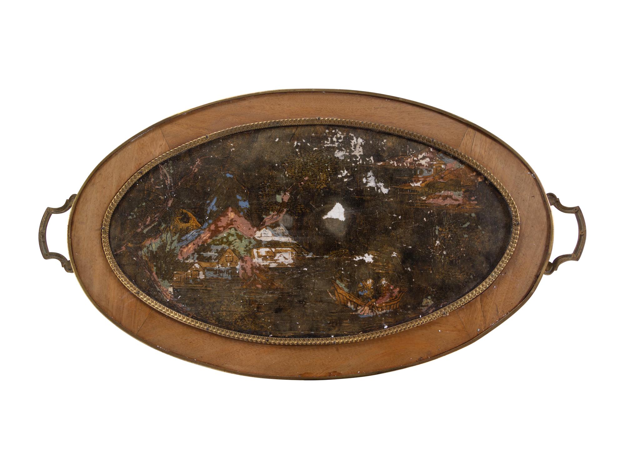 A Louis XV Style Gilt Bronze Mounted Two-Tier Table