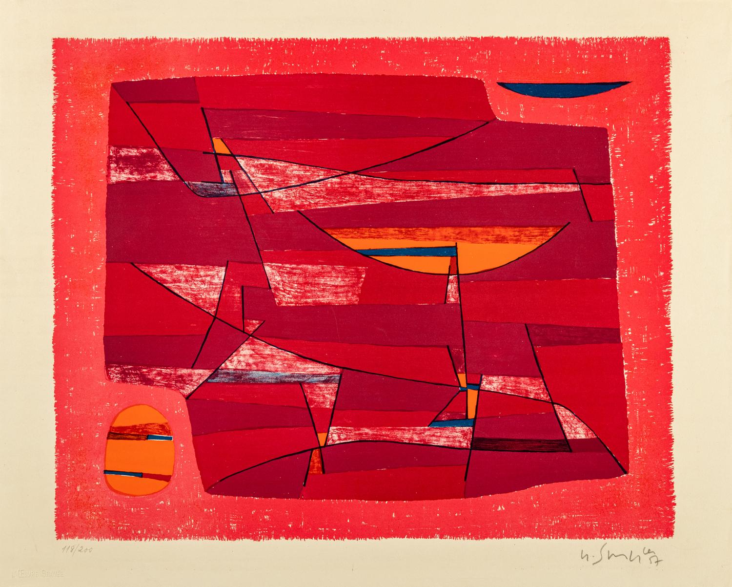A Group of Four Prints ( Estacade, Plage et Baigneuse Fleur; Mer-Espace-Reflect ; Heure Meridienne ; and Jardin Marine )