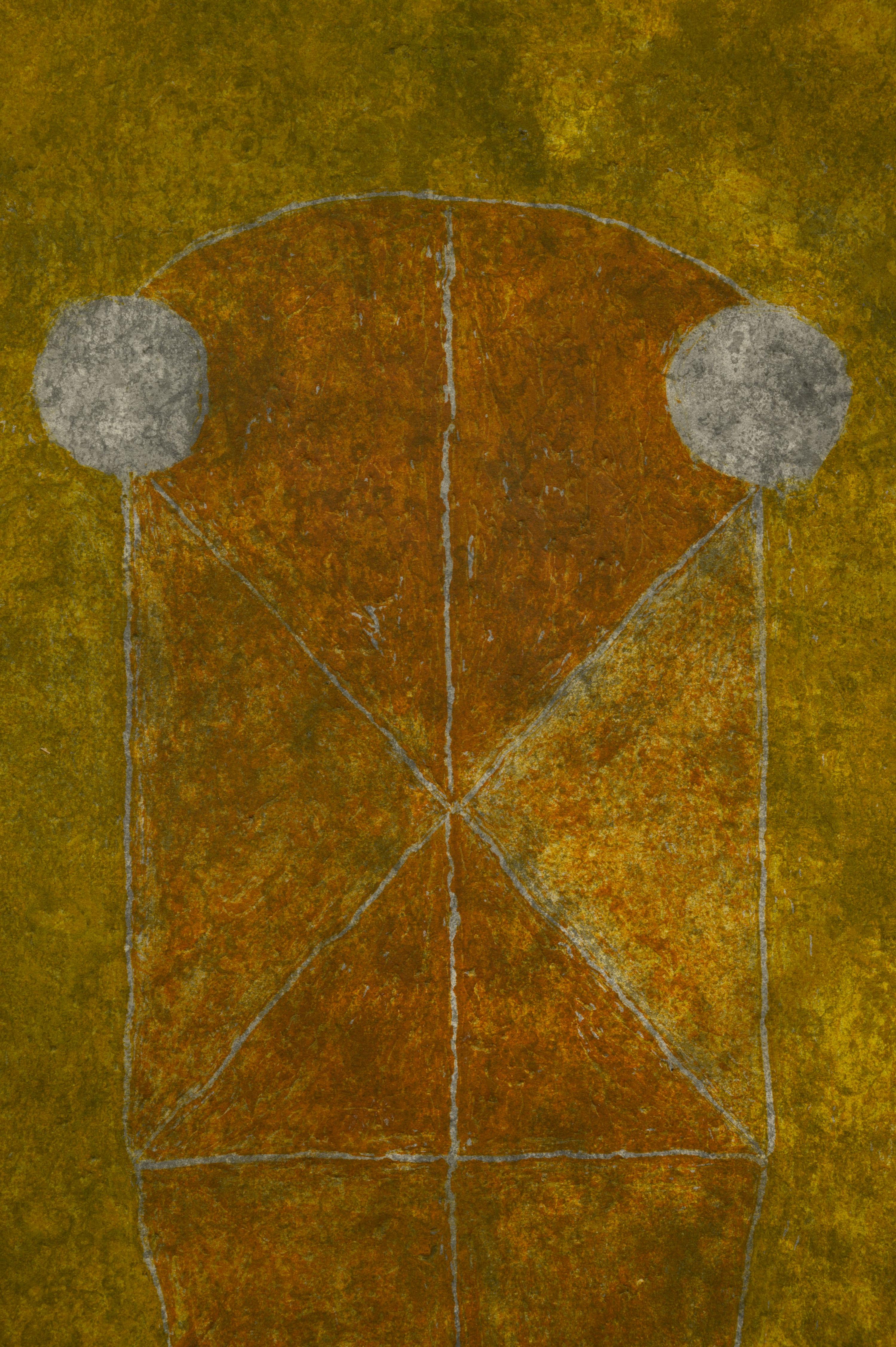 Cabeza en ochre ( from Ocho Aguafuertes)
