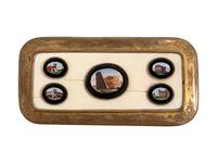 A Set of Five Grand Tour Micromosaics