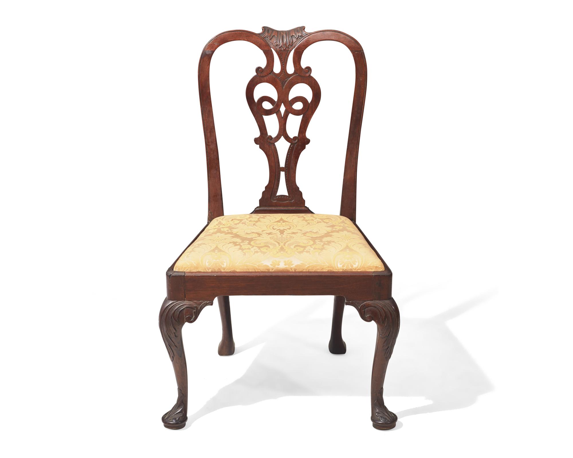 A George III Carved Mahogany Side Chair, Circa 1760