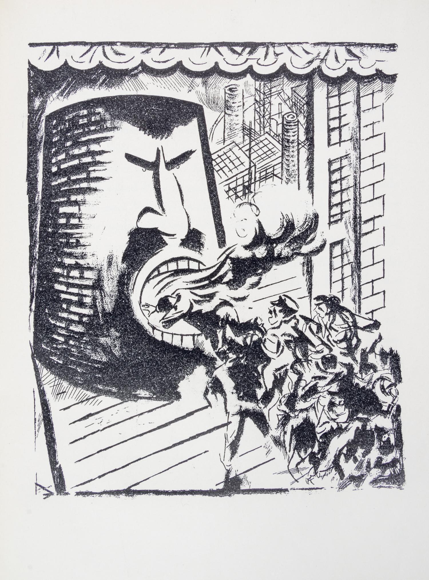 (GROSZ, GEORGE) MAN, HEINRICH. Kobes. Berlin, (1925). First edition. Complete with 10 lithographs by Grosz.