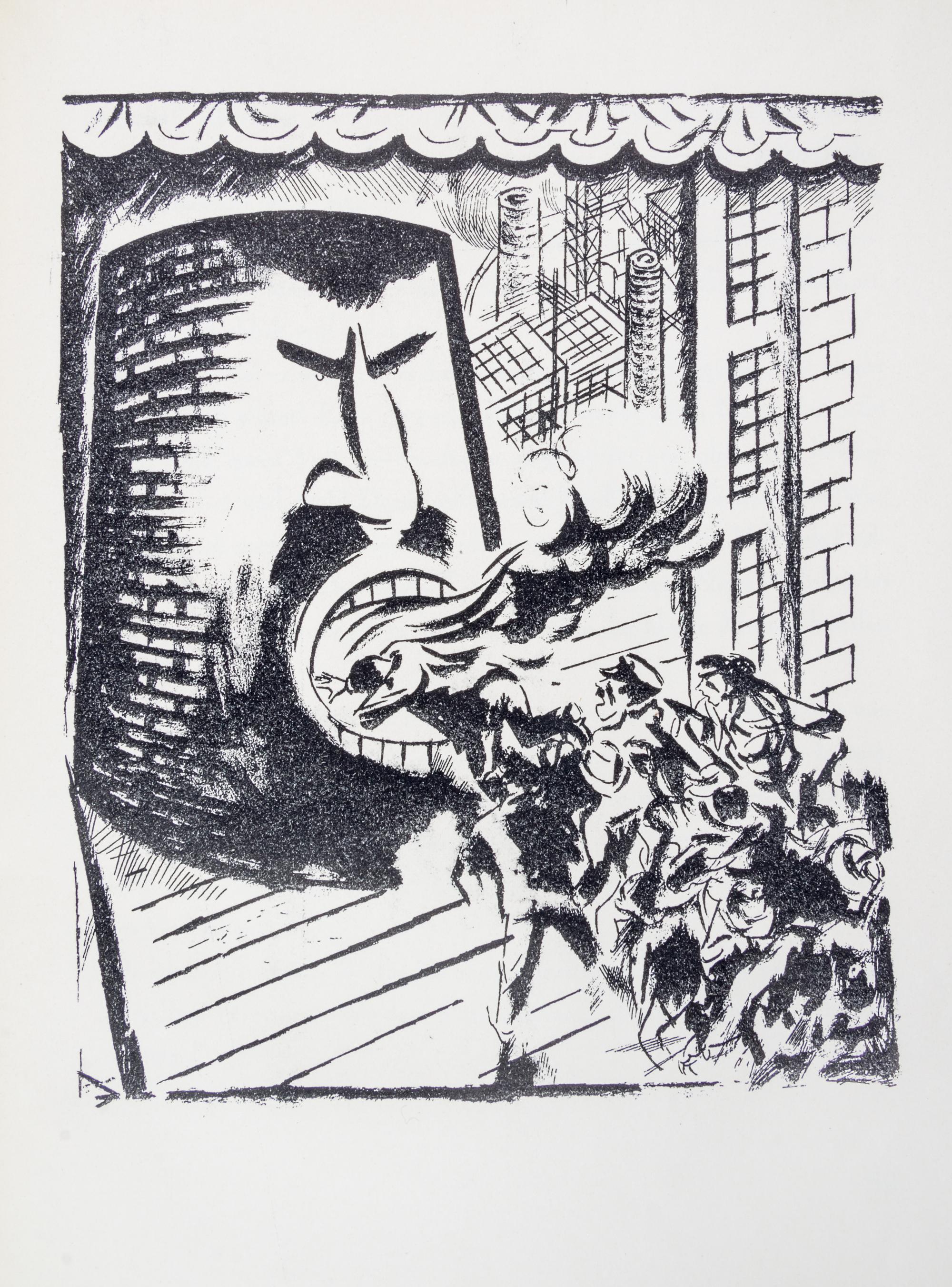 (GROSZ, GEORGE) MAN, HEINRICH. Kobes. Berlin, (1925). First edition. Complete with 10 lithographs by Grosz.