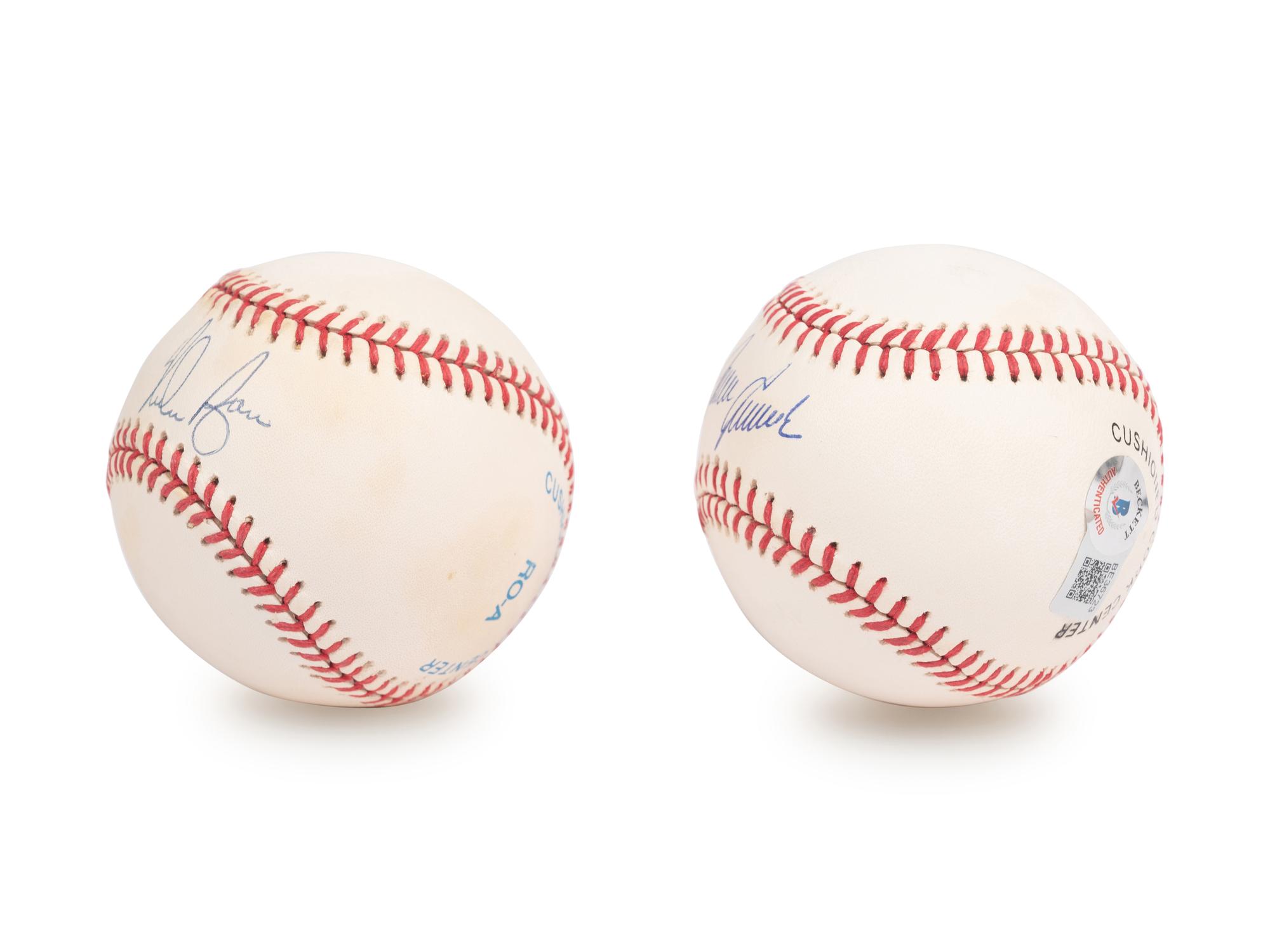 A Group of Nolan Ryan and Tom Seaver Signed Autographed Baseballs (Beckett Authentication Services BAS Certified),