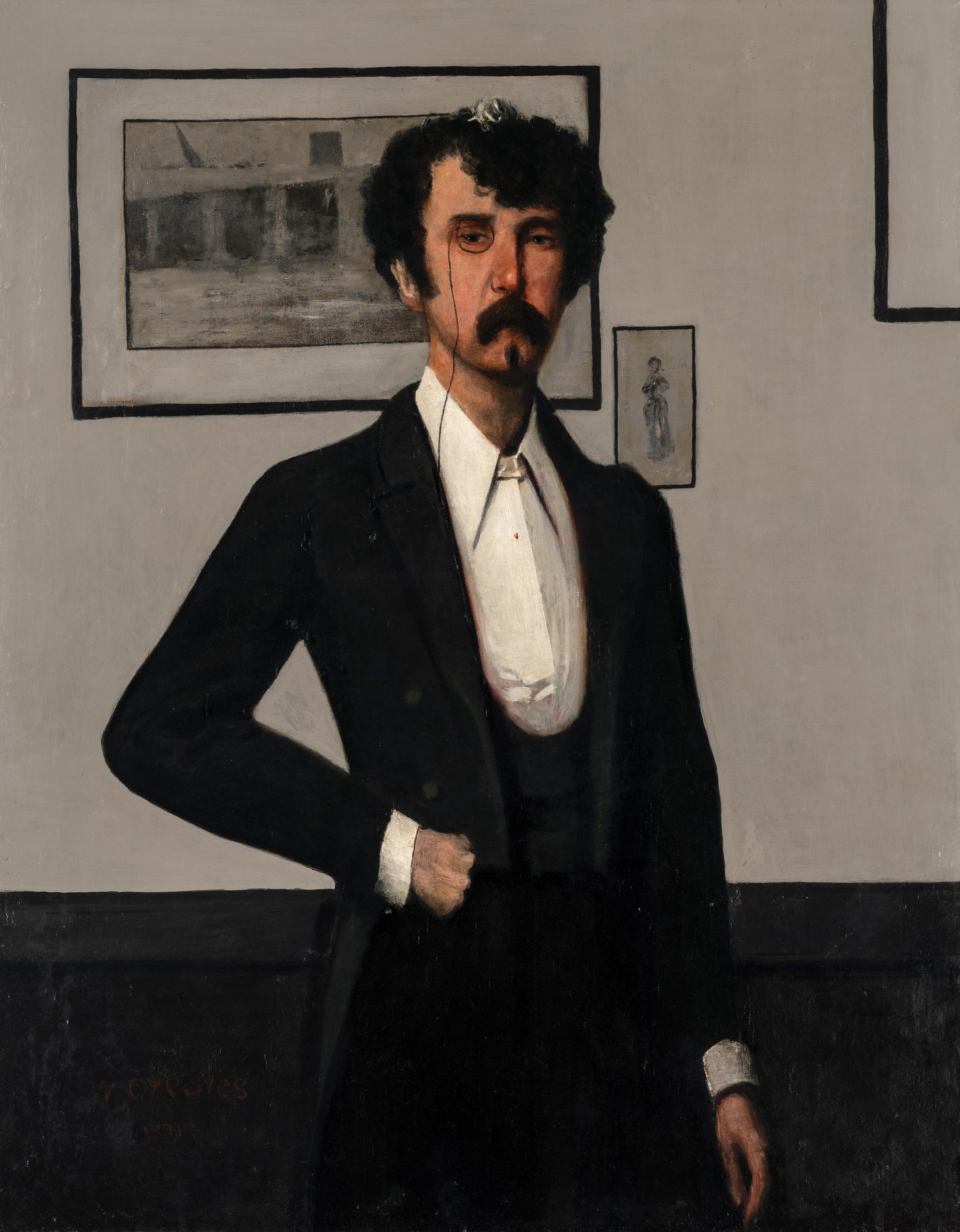Portrait of James Abbott McNeill Whistler , 1871