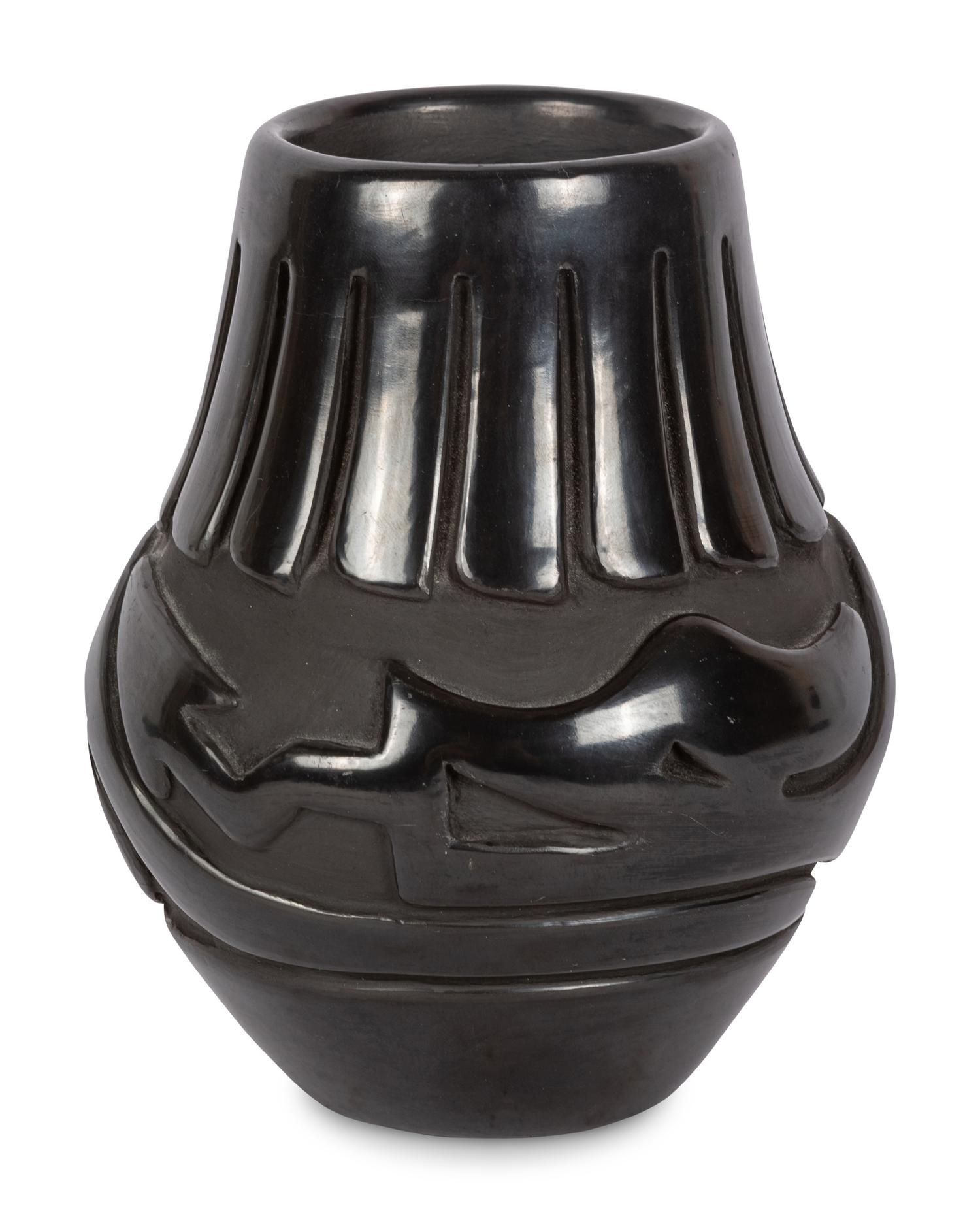Blackware Pottery Jar