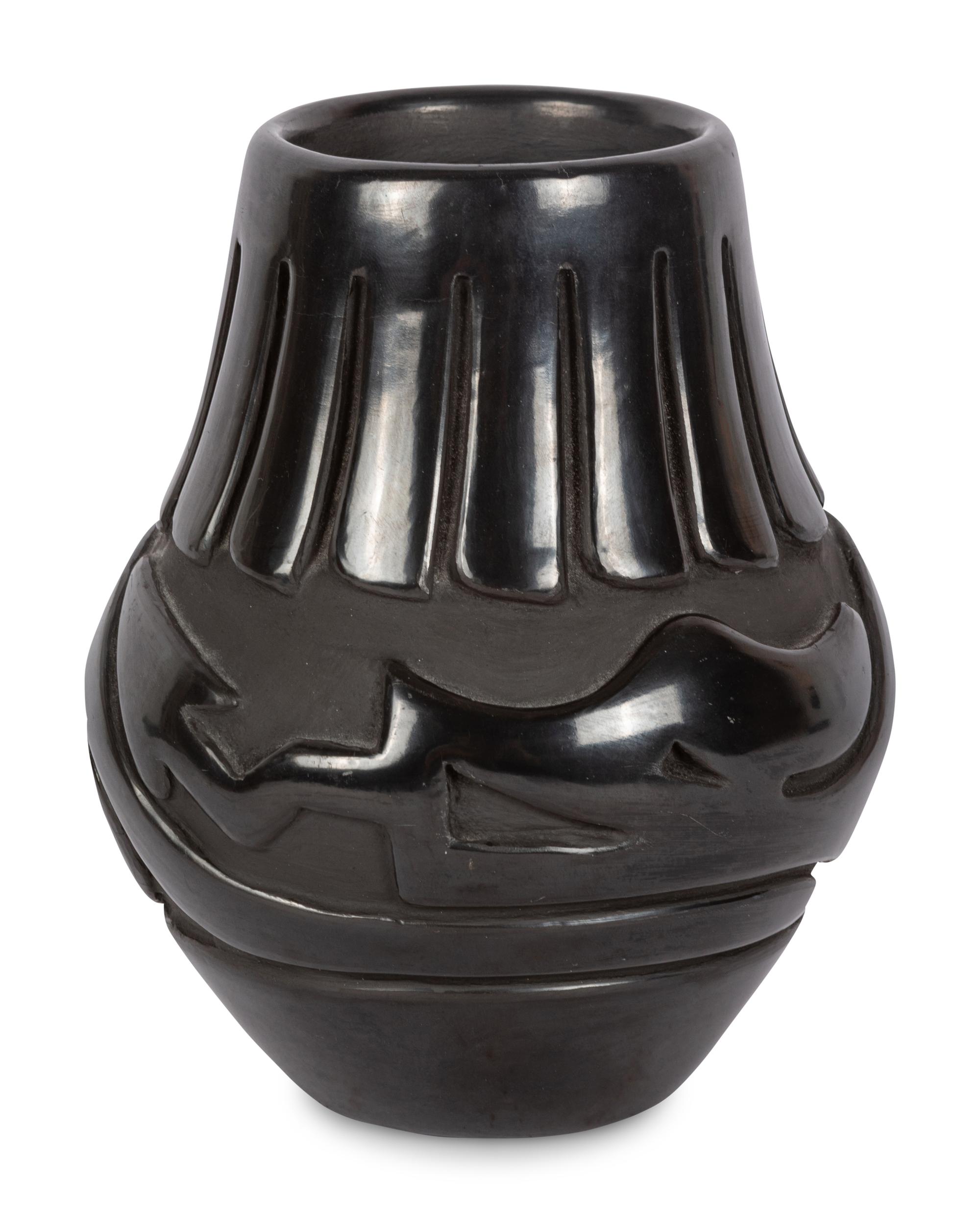 Blackware Pottery Jar