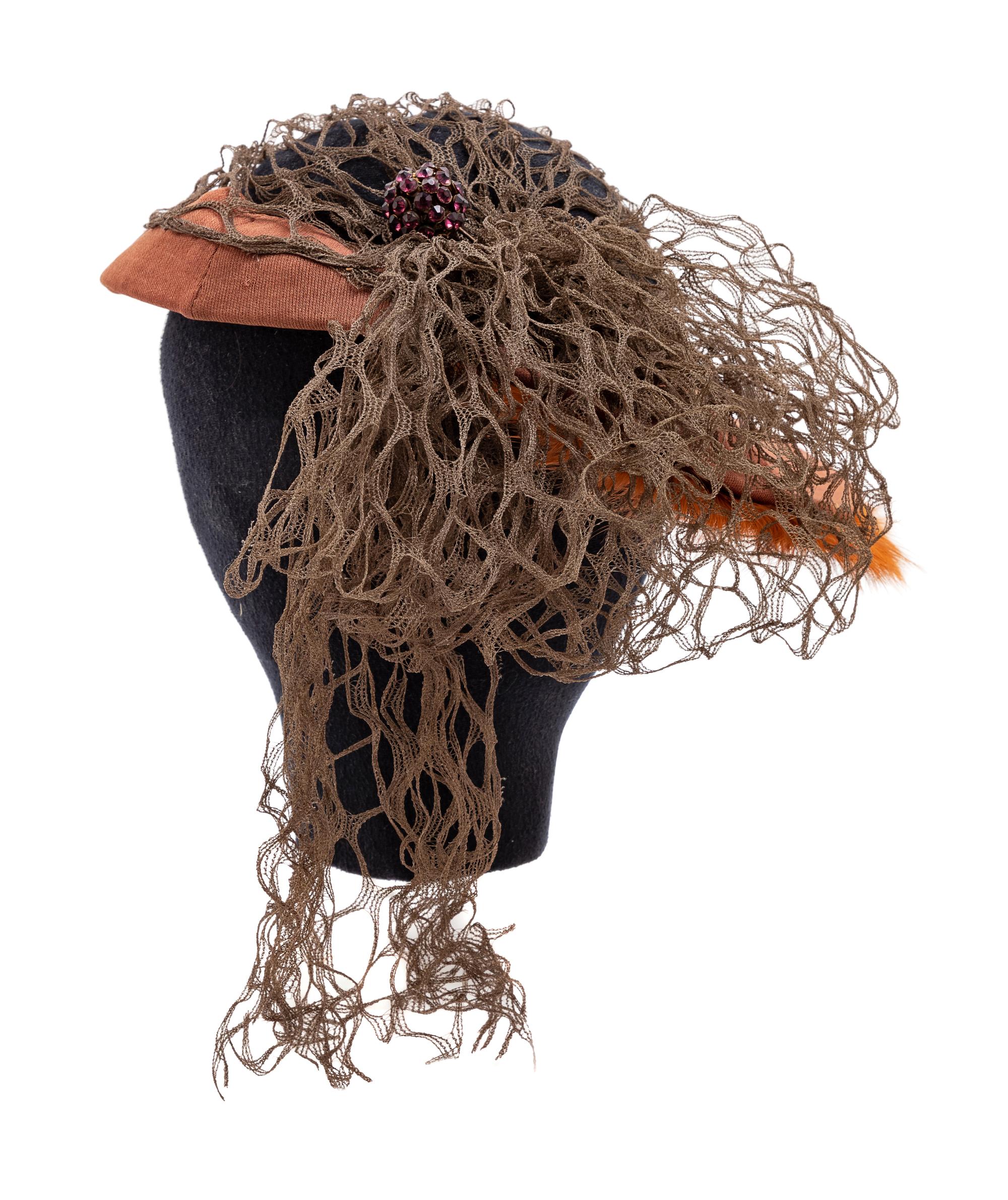 Group of Five Vintage Hats, 1940-60s — Sold to benefit the Art Acquisition Fund at the Indianapolis Museum of Art at Newfield.