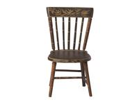 A Miniature Painted and Decorated Windsor Chair