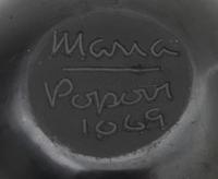 Maria Martinez (1887-1980) and Popovi Da (1922-1971), San Ildefonso Height 5 x width 5 inches.