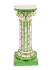 A Continental Ceramic Pedestal
