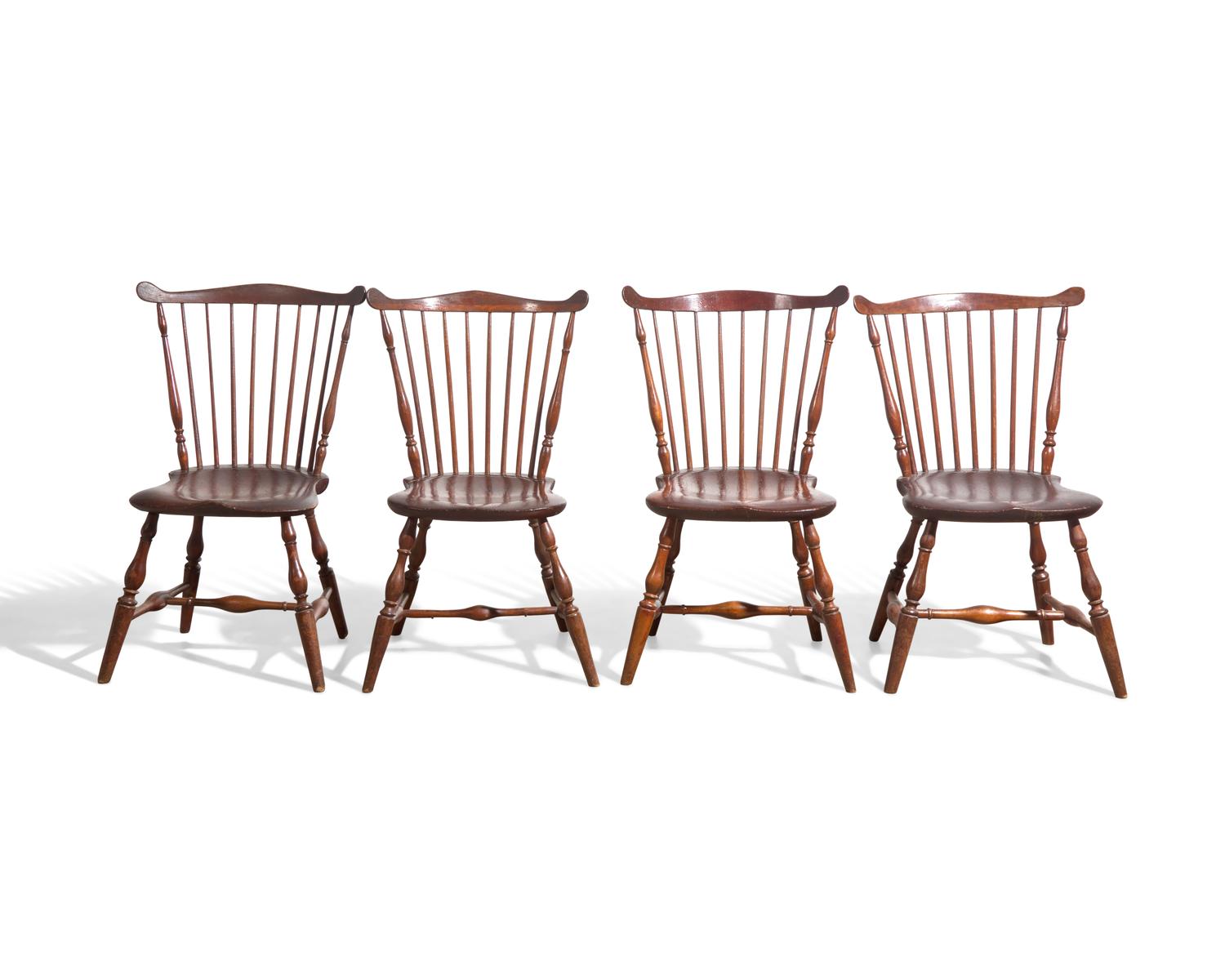 A Set of Four Comb-Back Windsor Side Chairs