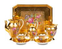 A Dresden Porcelain Coffee Service