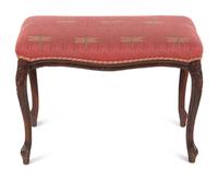 A Louis XV Style Walnut Hall Bench