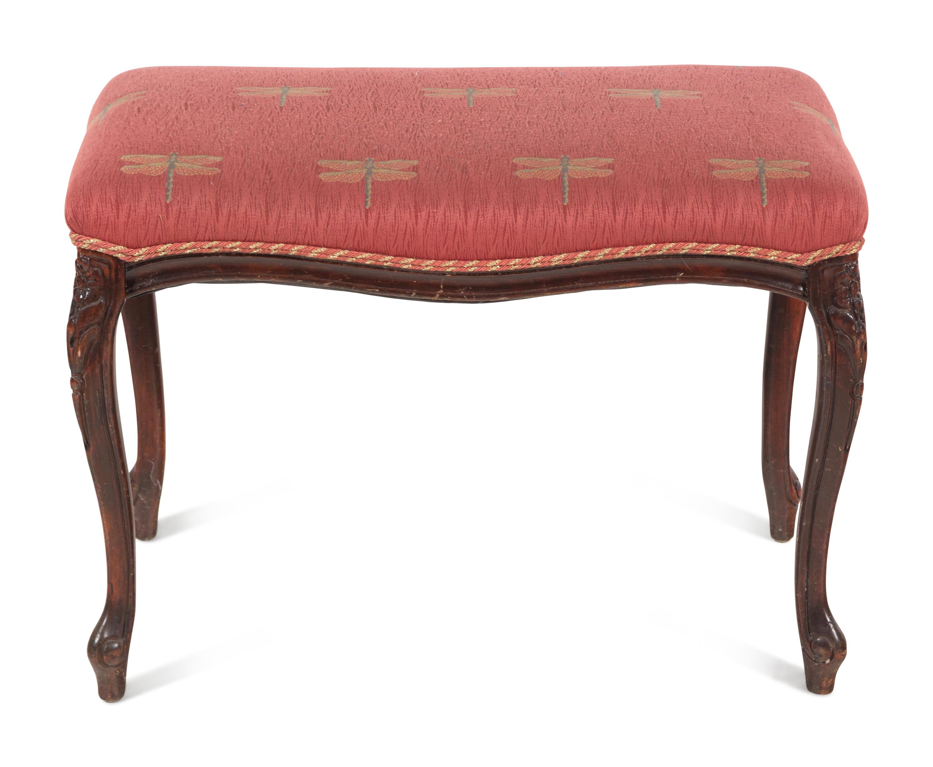 A Louis XV Style Walnut Hall Bench