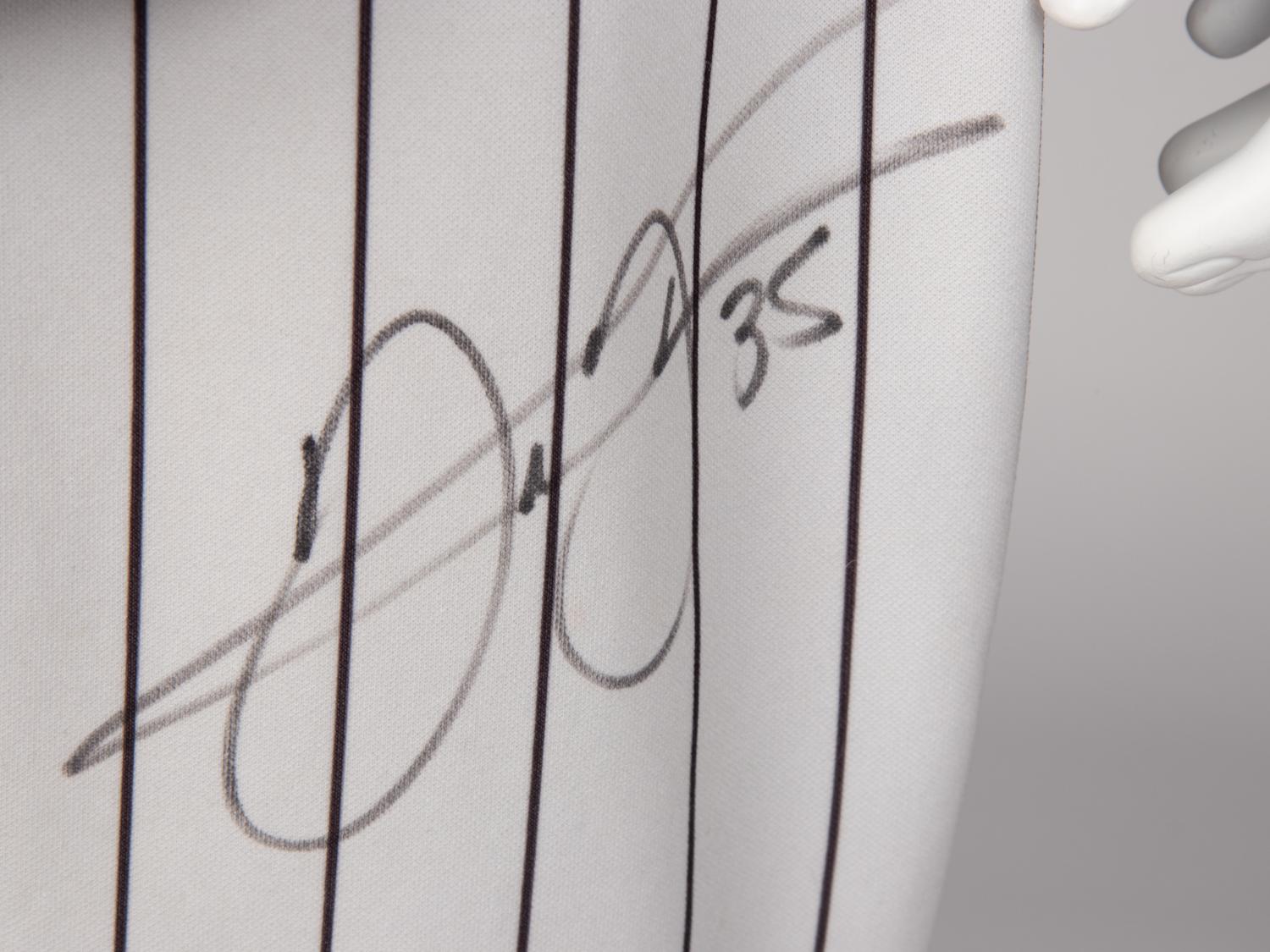 A Frank Thomas Signed Autograph Collection Featuring Chicago White Sox Full Uniform and Reebok Cleats