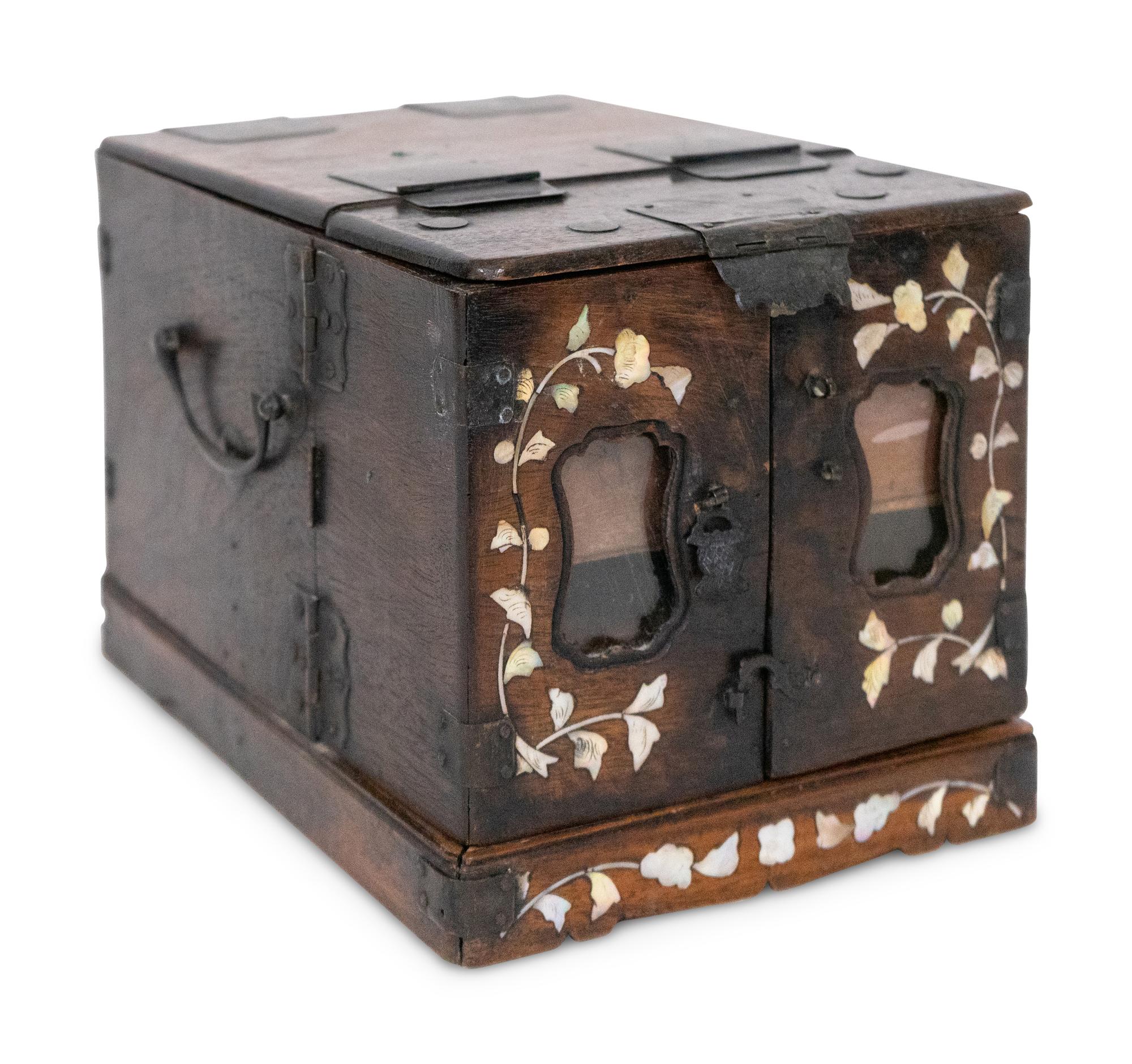 A Levantine Mother-of-Pearl Inlaid Dressing Box