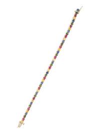 MULTICOLOR SAPPHIRE BRACELET