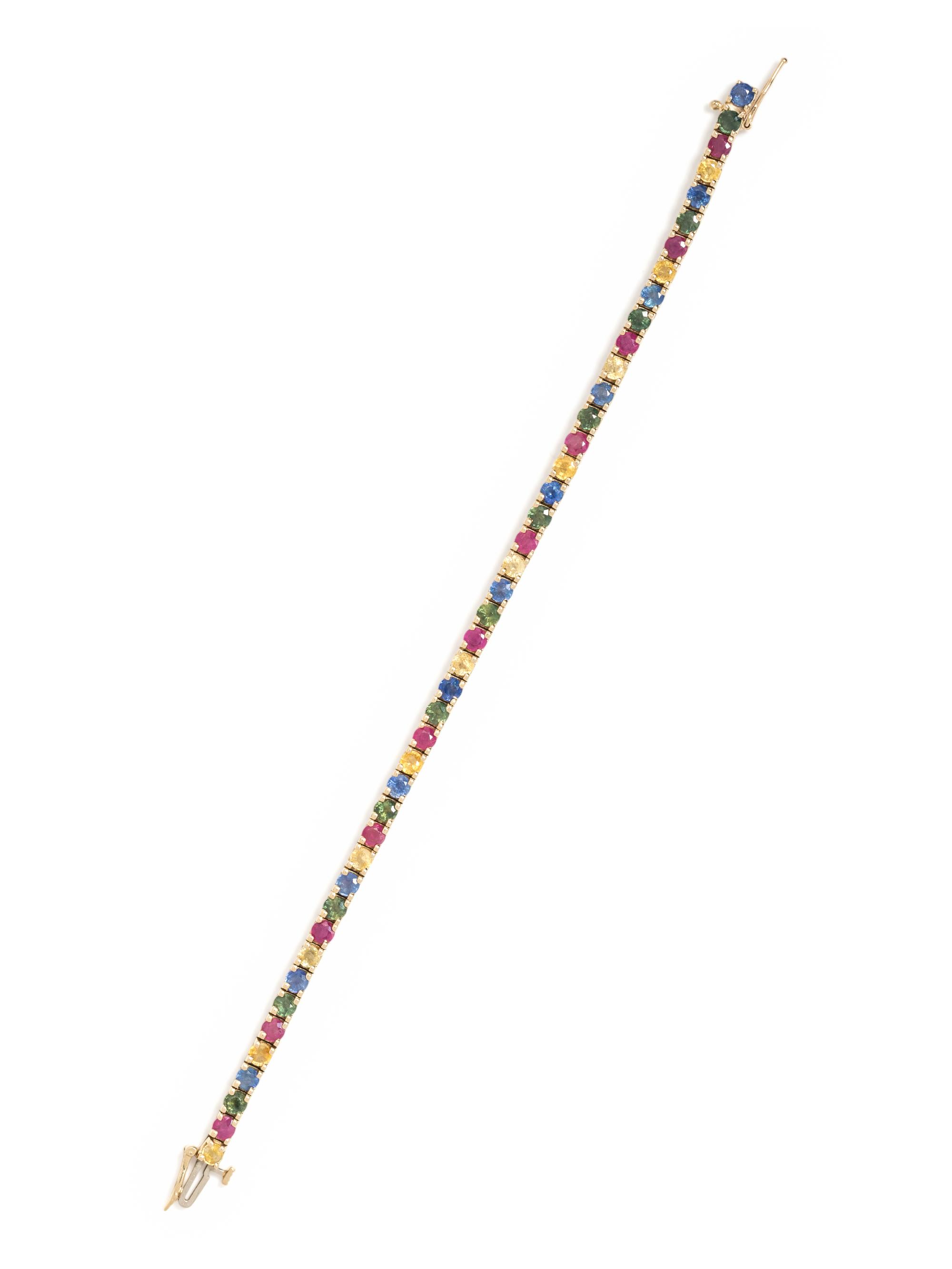 MULTICOLOR SAPPHIRE BRACELET