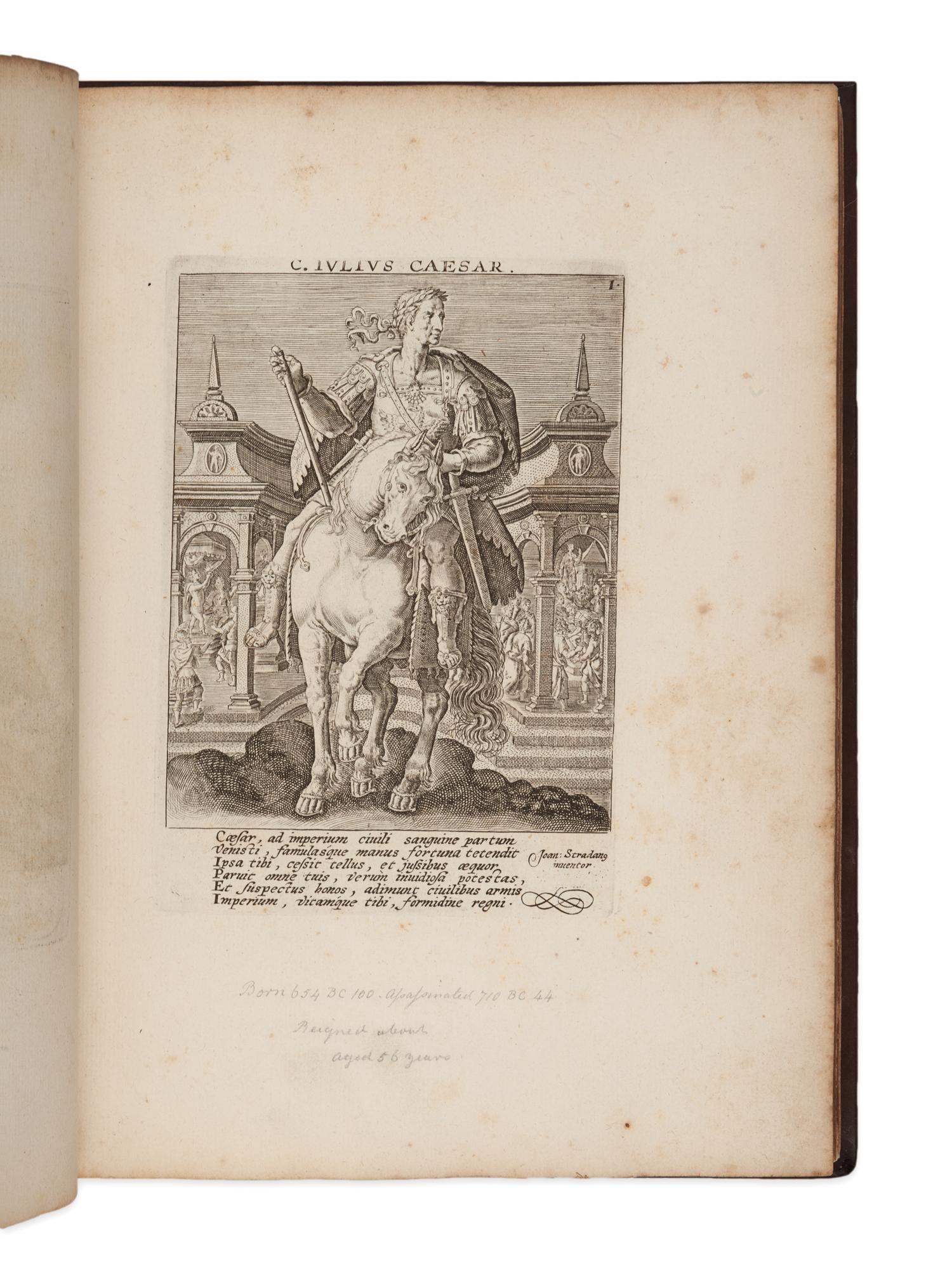 SMIDS, Ludolphi. Romanorum Imperatorum Pinacotheca . Amsterdam: Martin Schagen, 1737. -- BIE, Jacob de. Imperatorum Romanorum A Julio Caesare ad Heraclium Usque, Numismata Aurea . Amsterdam: Martin Schagen, 1738.