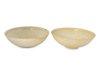 Two Chinese Qingbai Glazed Incised Porcelain Bowls — POSSIBLY SONG DYNASTY (960-1279)