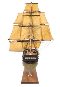 A Model of the "Isaac Webb" Height 49 x length of model 64 inches.