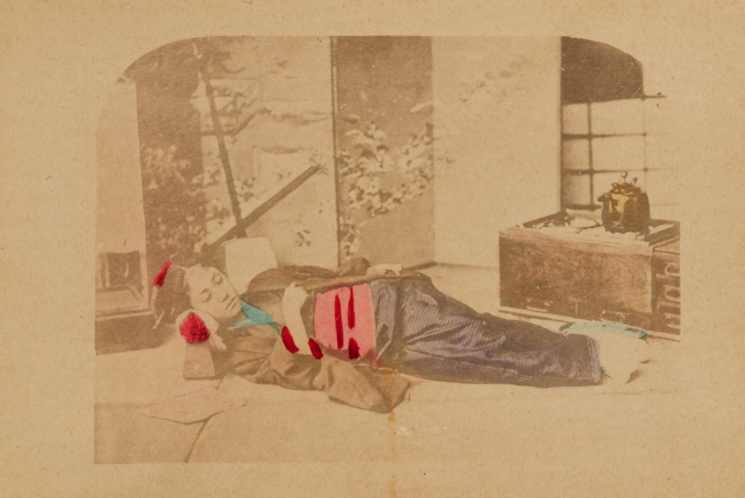Four Japanese Hand Tinted Photographs