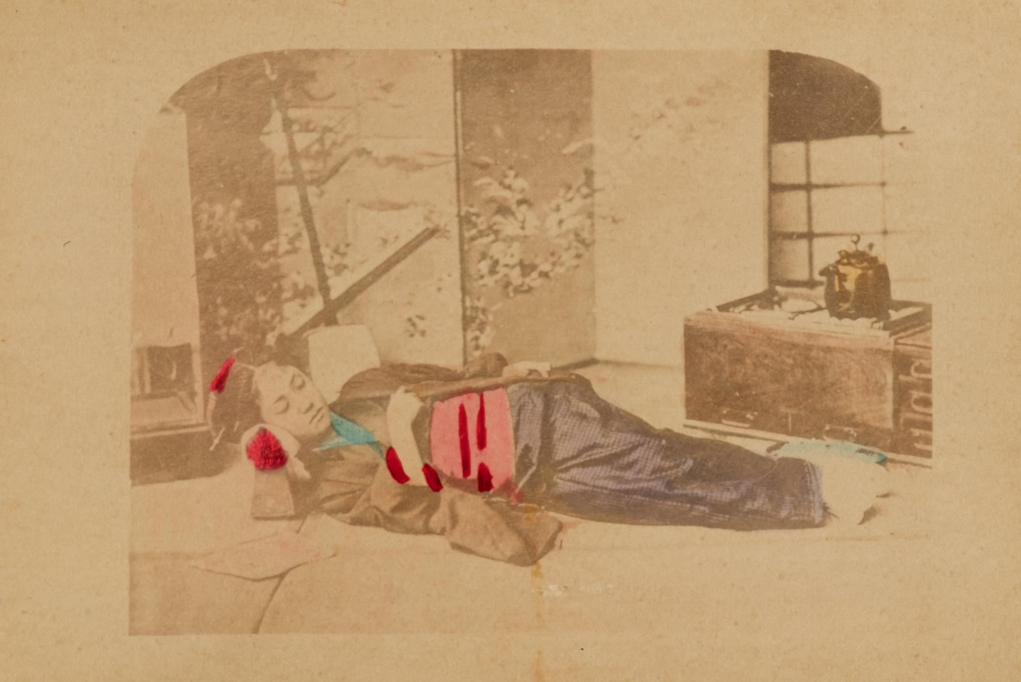 Four Japanese Hand Tinted Photographs