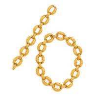 YELLOW GOLD CONVERTIBLE LINK NECKLACE