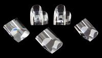 A Group of Five Steuben Crystal Hearts Height of taller 3 1/2 inches. — 20TH CENTURY