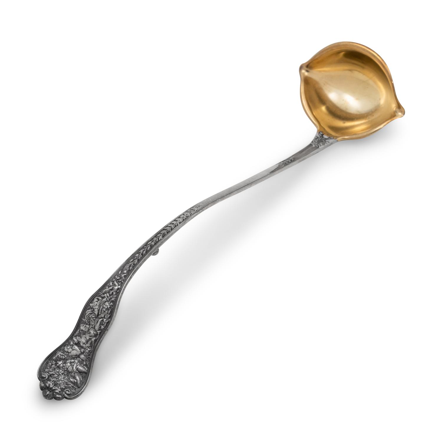 An American Silver Punch Ladle