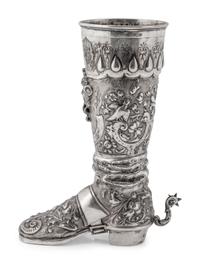 A German Hanau Silver Boot