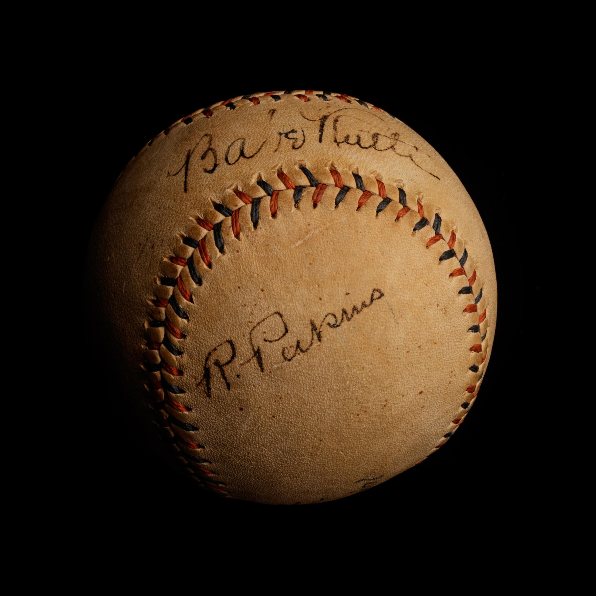 A 1930s Babe Ruth and Lou Gehrig Signed Babe Ruth Home Run Special Spalding Baseball (JSA Letter)