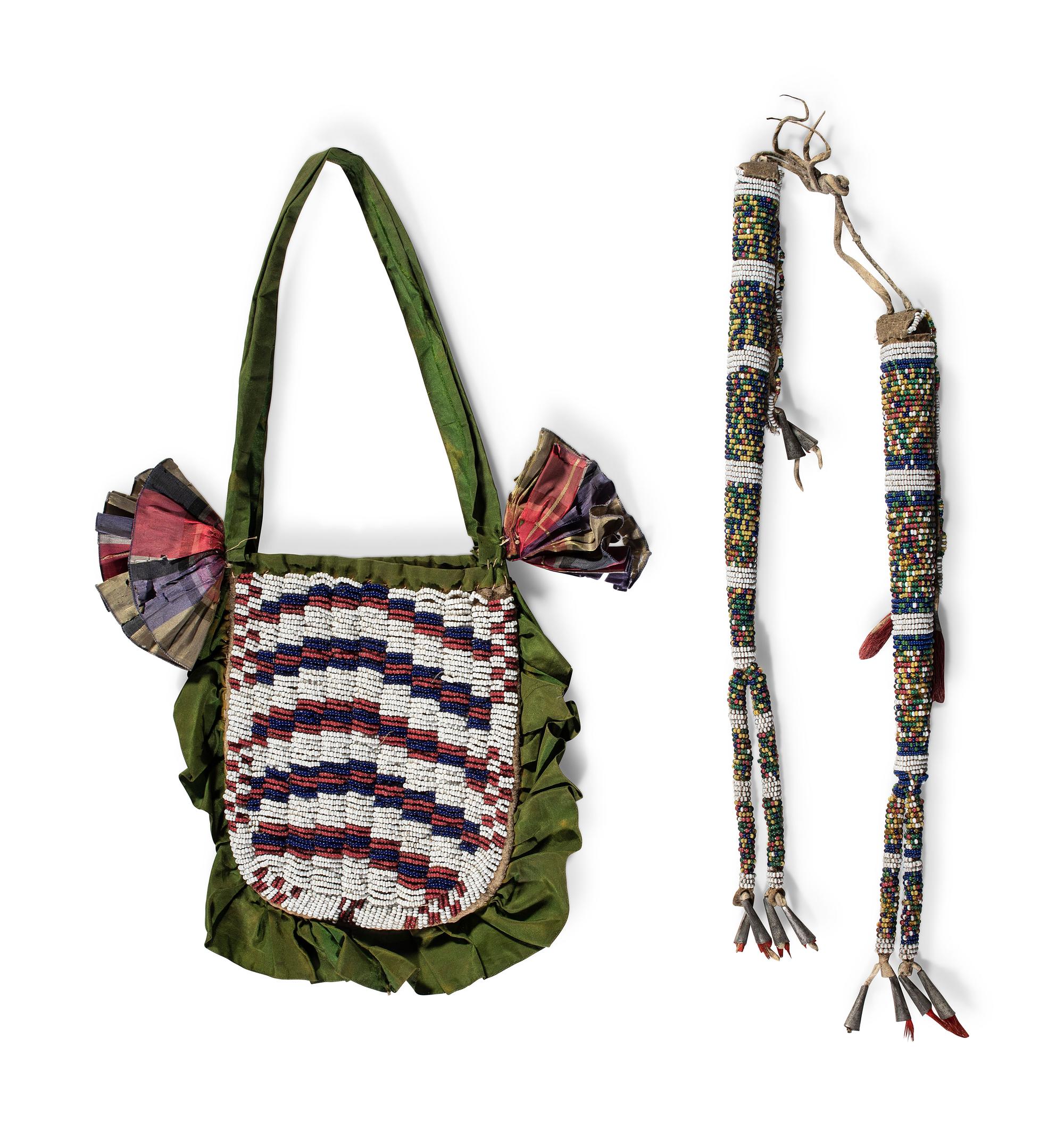 Sioux Beaded Awl Cases and Purse